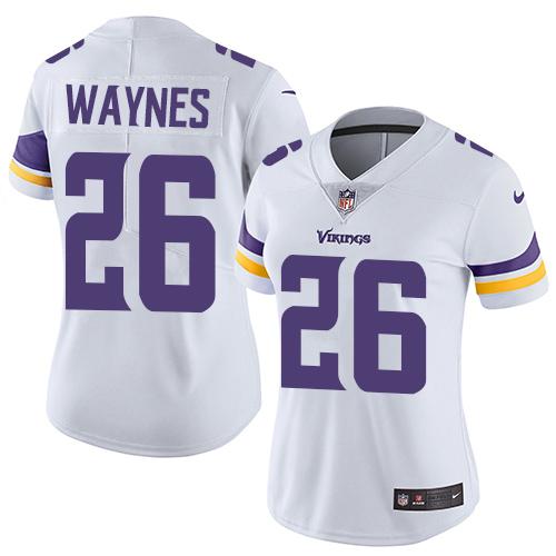 Women 2019 Minnesota Vikings 26 Waynes white Nike Vapor Untouchable Limited NFL Jersey